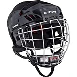 CCM 50 Helm Combo Senior, Größe:M, Farbe:schwarz
